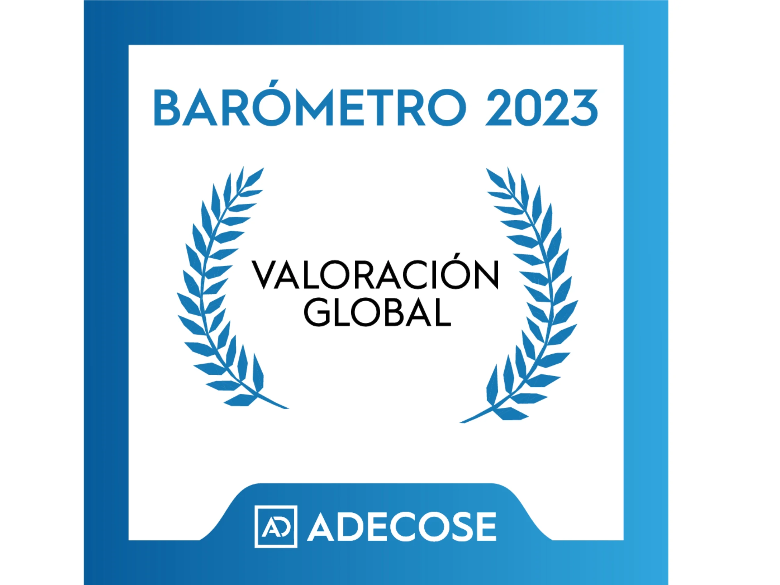 Sello ADECOSE 2023 Satisfacción global con la calidad del servicio