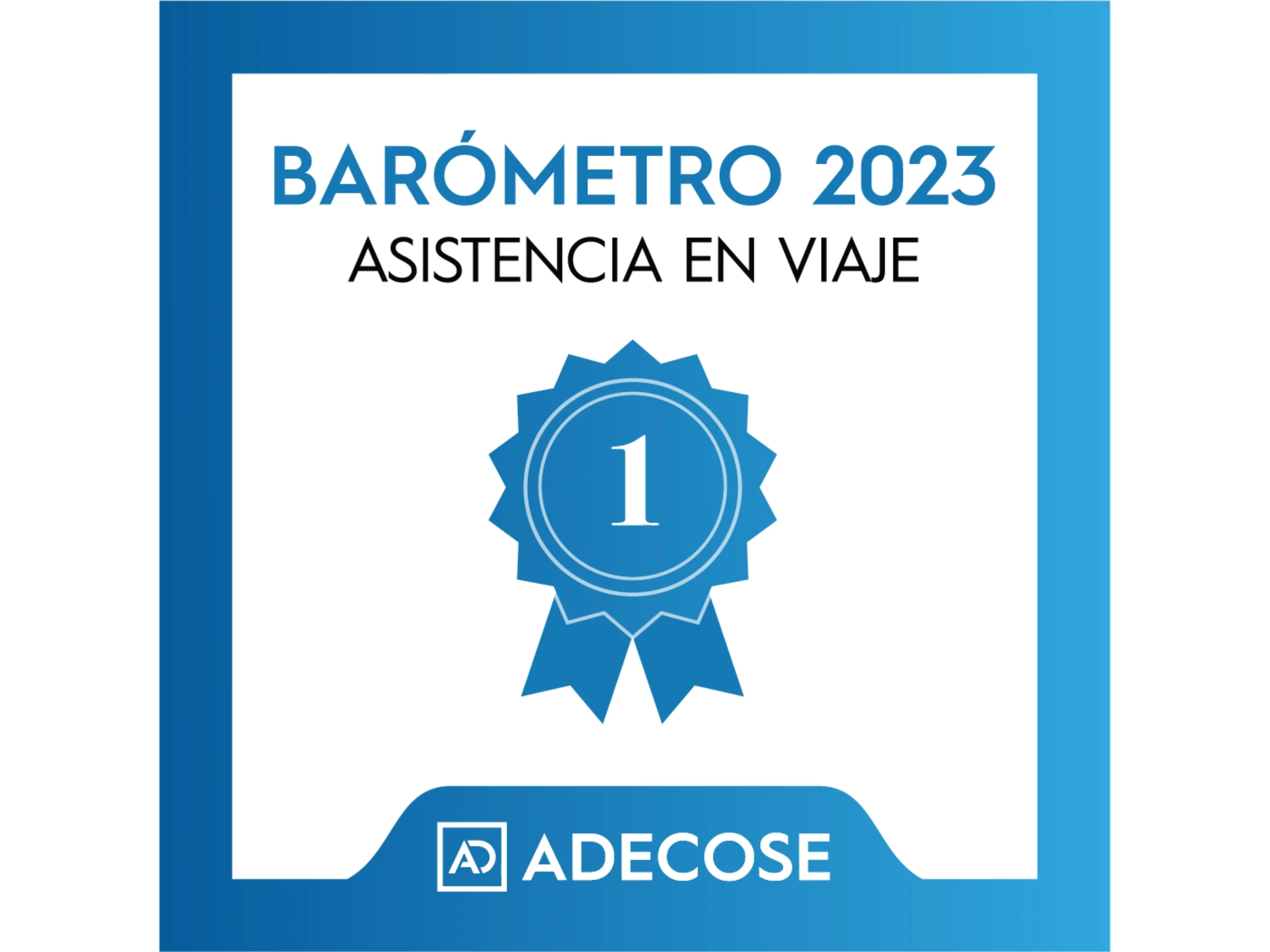 Sello ADECOSE 2023 Mejor compañía de Viajes