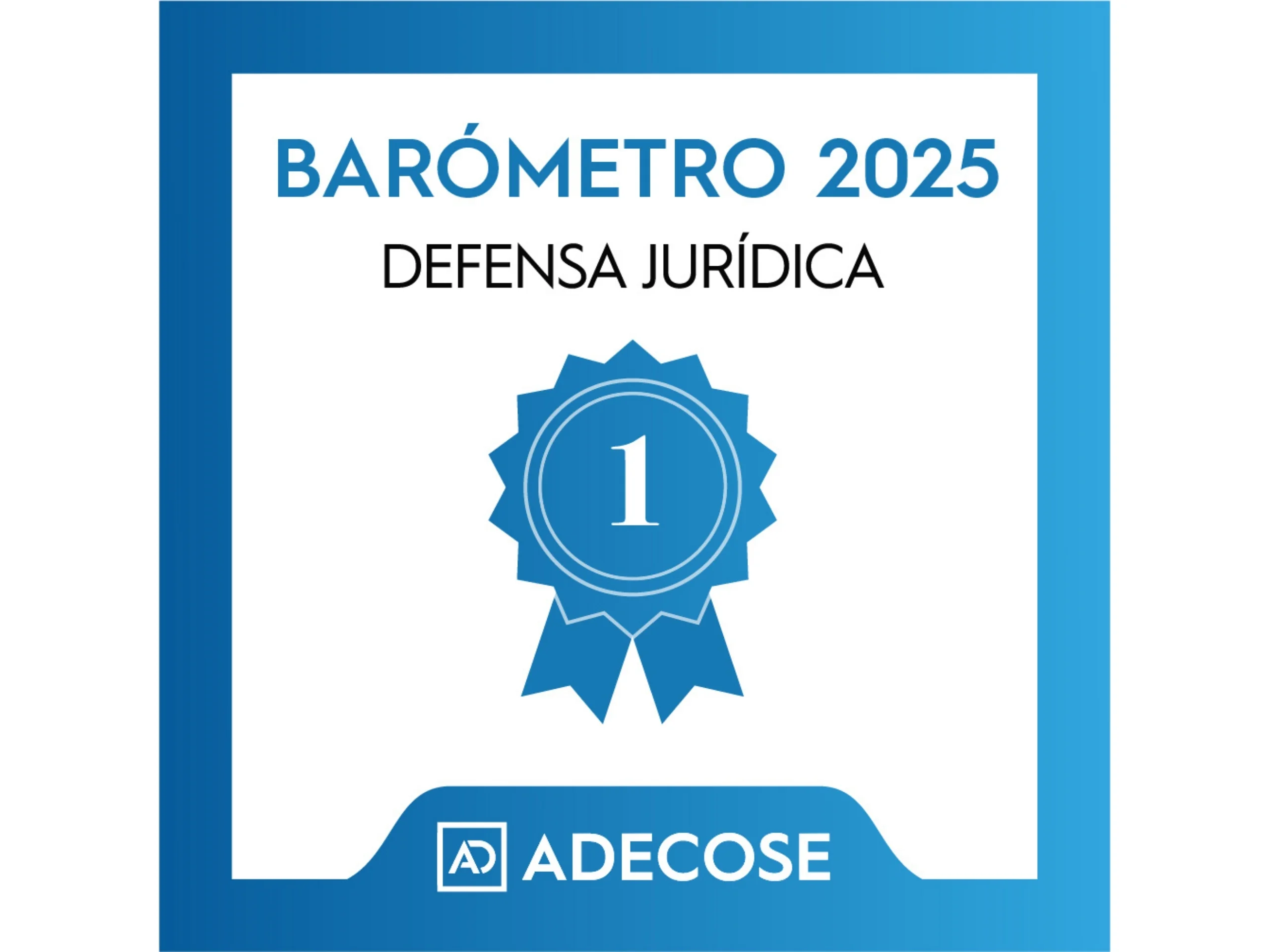 Sello ADECOSE mejor compañía Defensa Jurídica