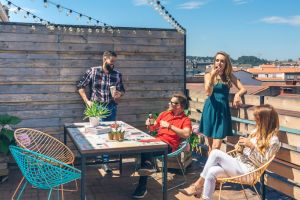 Terrazas comunitarias de uso y disfrute individual. 